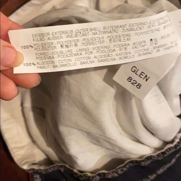 Zara Pleated black red white & grey striped skirt - Picture 3 of 3